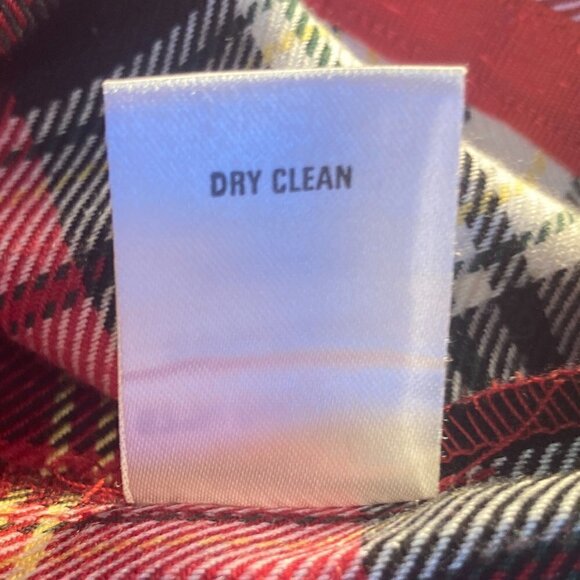 SZ 12P Red & Black plaid pleated midi skirt classic academia preppy - Picture 7 of 8